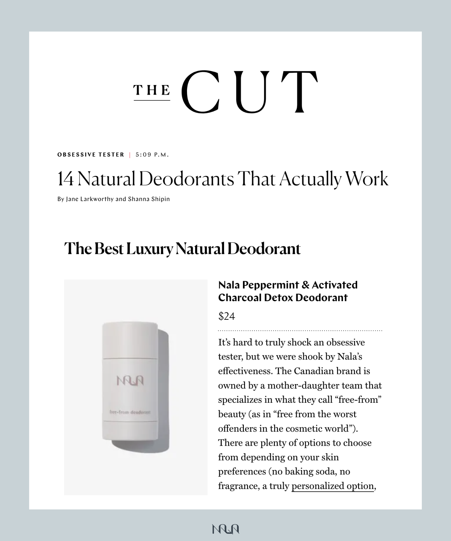 The Cut: 14 Natural Deodorants That Actually Work