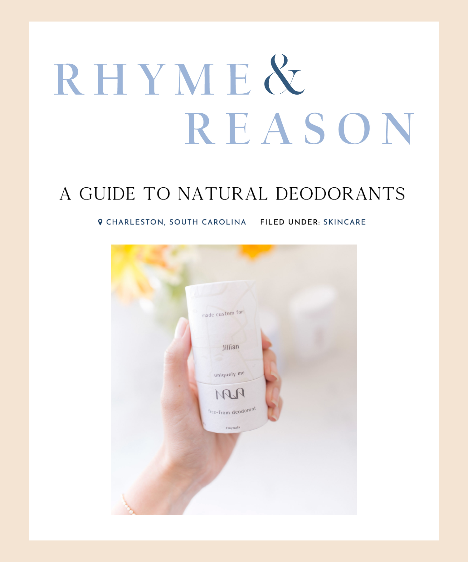 A Guide to Natural Deodorants