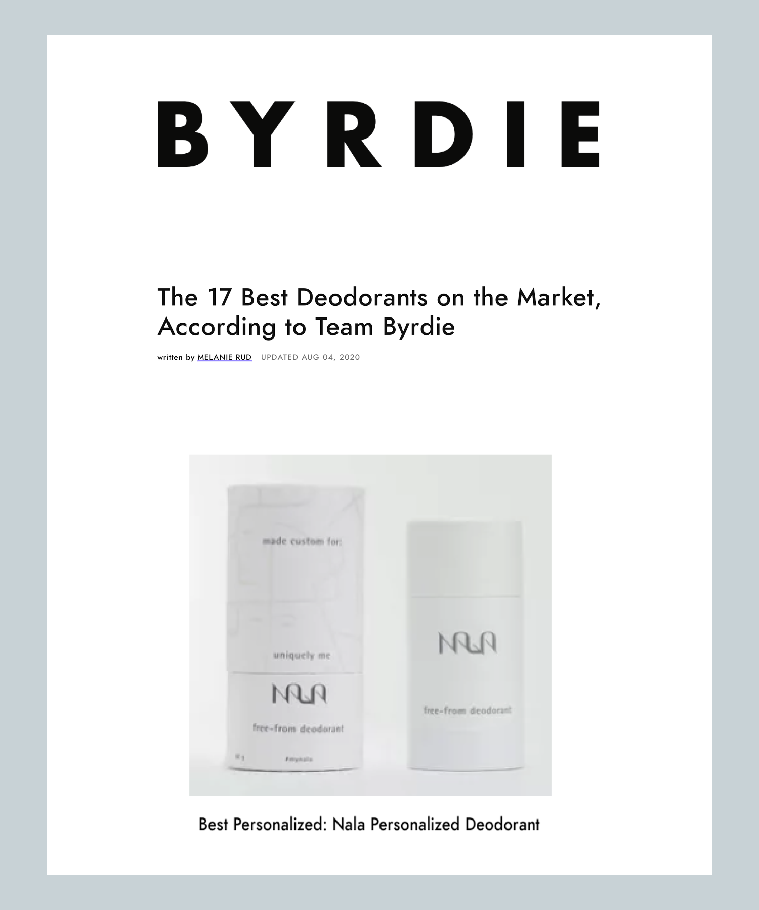 The 17 Best Deodorants on the Market, According to Team Byrdie